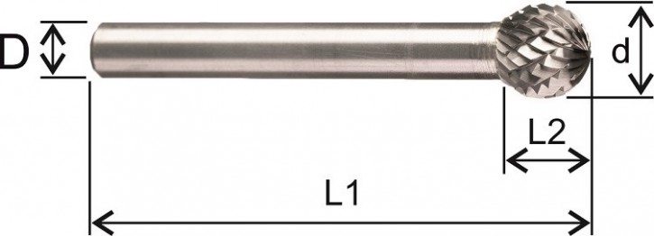 Hartmetall - Frässtift Form D Ø 8,00mm