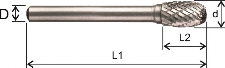 Solid Carbide Burr Form E Ø 10,00mm