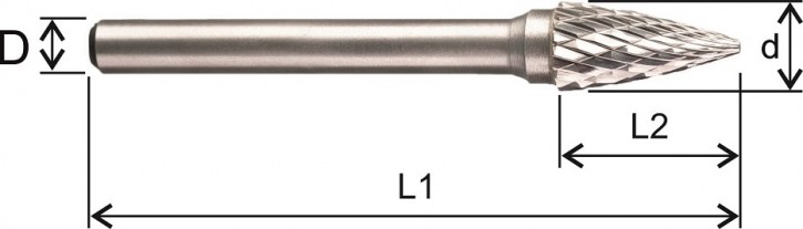 Hartmetall - Frässtift Form G Ø 10,00mm