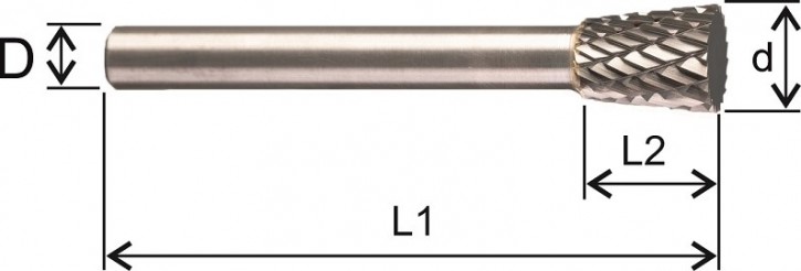 Hartmetall - Frässtift Form N Ø 16,00mm