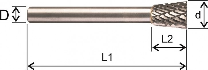 Hartmetall - Frässtift Form P Ø 16,00mm