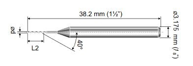 Solid Carbide Micro Drill Ø 0,15mm