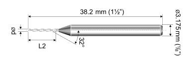 Solid Carbide Drill Ø 0,50mm